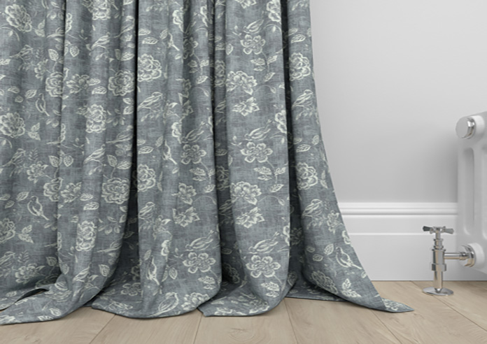 Bird Garden, Charcoal - Made to Measure Curtains - Image 6